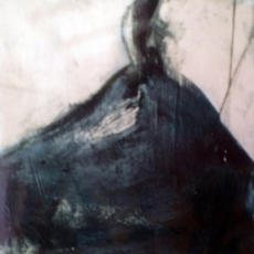 Barcelona Bulls #4<br>2006<br>23 x 23 1/2<br>Oil, mixed media, on paper<br><em></em>