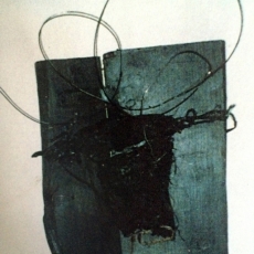 Can Serrat Barcelona/Installation #2<br>2006<br>30 x 30 1/2<br>Acrylic, mixed media, on gallery wall<br><em></em>